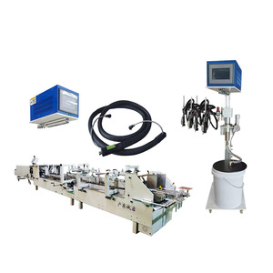 Machine à coller le carton Nantou, système de pulvérisation de colle froide à six commandes et deux pistolets, application automatique PLC - Product Image 1