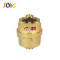 Compteur d'eau rotatif à piston volumétrique en laiton et cuivre bleu ISO4064 R160 Classe C
