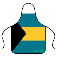 Tablier avec drapeau des Bahamas pour hommes et femmes, idéal pour la cuisine à la maison, la restauration, les chefs, la grillade, le bistro, la pâtisserie et le barbecue