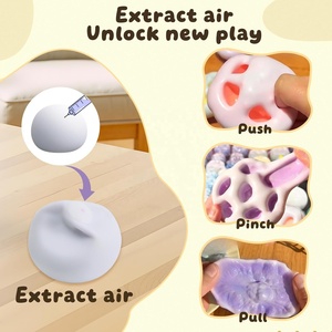 4 Pièces Jouets Sensoriels Anti-Stress en TPE, Balle Façonnable Portable à Presser, Jouets de Concentration pour Adultes, Cadeau de Festival - Product Image 6