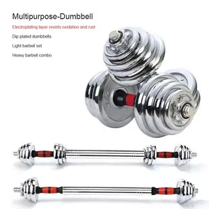 Ayarlanabilir çelik halter plakaları rekabet halter yaka dumbbells jiuli fitness