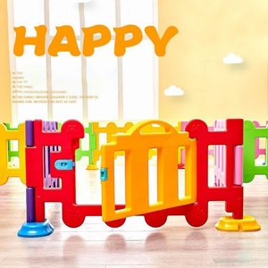 Paneles de Cercado de Plástico, Valla de Juego Suave, Puerta Colorida para Juegos Infantiles en Interiores y Exteriores, Cercas de Aislamiento - Product Image 6