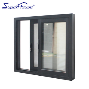 NOA NFRC American Approve Standard Stainless Steel Mesh <strong>White</strong> Color <strong>Aluminum</strong> Sliding <strong>Window</strong> - Product Image 4
