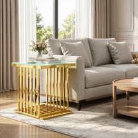 Support de fleurs moderne pour décoration de mariage, table de présentation de gâteaux avec base en acier inoxydable et plateau en verre pour événements, fêtes et hôtels