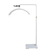 Lampe de sol professionnelle de 28 pouces à lumière froide sans ombre pour le tatouage des sourcils, le nail art et les extensions de cils en salon