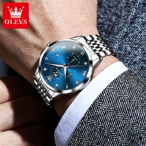 OLEVS 2925 reloj presidencial Dongguan hombre mejor correa de acero Cronógrafo luminoso en stock negocio Relogio musculino - Product Image 3