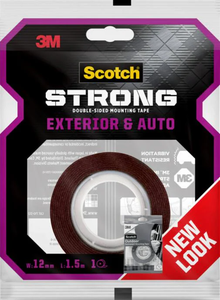 เทปติดผนังสองด้านขนาด12มม. X 1.5ม. ภายนอกรถยนต์710-S12ยาว3ม. - Product Image 3