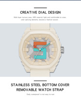 Montre à Quartz Simple étanche 3ATM avec bracelet en Silicone et LOGO personnalisé