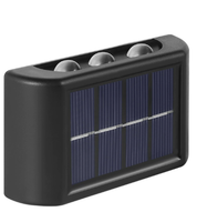 Nouveau mur LED étanche domestique extérieur IP65 à énergie solaire pour cour jardin balcon paysage atmosphère décoration lampe