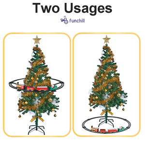 Novedad: <span class=keywords><strong>Tren</strong></span> <span class=keywords><strong>de</strong></span> Navidad para Colgar en el Árbol con Luces, Sonidos y Pista, Regalo <span class=keywords><strong>de</strong></span> Navidad para Niños - Product Image 4