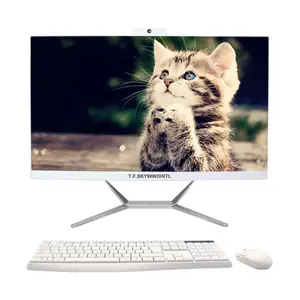 Vente en gros écran FHD 24 27 pouces tout en un ordinateur de bureau Intel I7 Quad Core 8 Go Ram 256g avec caméra