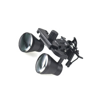 2.5x Clip-On Dental Loupes, Flip-Up Binocular Magnifier, 300-580mm Working Distance, Adjustable PD, Fits Prescription Glasses
