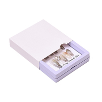 Boîte de rangement de bijoux avec logo de luxe Tiroir cadeau transparent en film PE pour colliers bagues boucles d'oreilles-pour bijoux de luxe