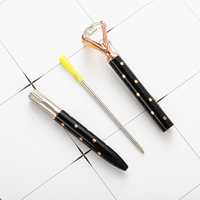 Stylo bille en métal personnalisé avec logo JH Wholesale, avec un grand diamant en cristal sur le dessus, pour cadeau de mariage et papeterie de bureau