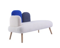 Canapé d'appoint moderne et abordable, design original, relaxant, minimaliste, pour salon, fauteuil de pédicure, blanc