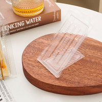 Boîte d'emballage en plastique PET transparente pour sandwichs triangulaires, épaisseur 1 mm
