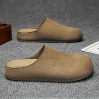 Mules à semelle souple pour hommes, pour l'extérieur, décontractées, simples, à enfiler, mules fermées à bout fermé pour hommes