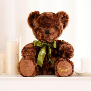 Großhandel brauner Teddybär gefüllte Tiere niedlicher weicher Teddybär Plüsch für Kinder Plüsch weißer Bär Puppe - Product Image 6