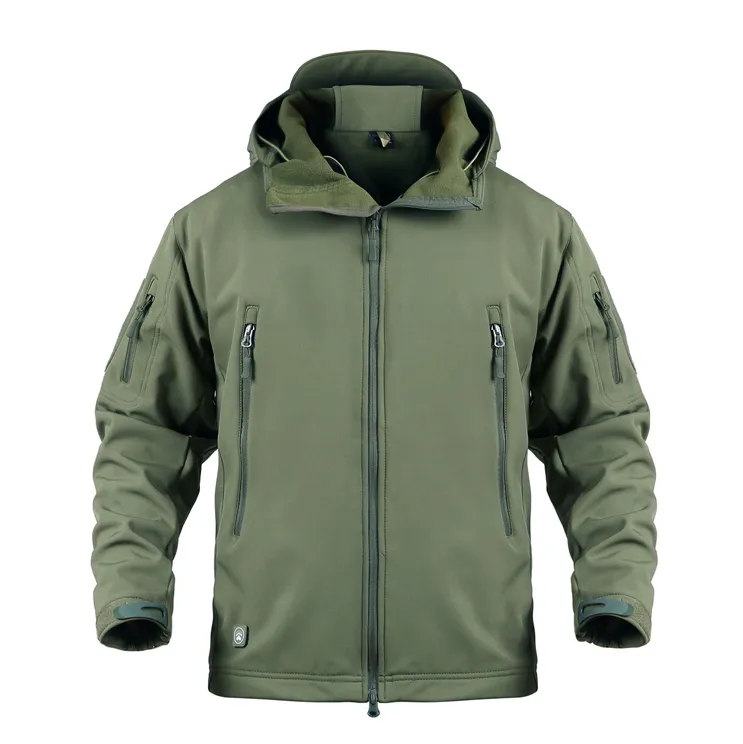 Top Quality Winter Waterproof Outdoor Uniform Hoodie Men Jacket Leather Jacket for Men