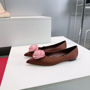 Zapatos de Mujer de Lujo para Verano y Otoño, Antideslizantes, Ligeros, Transpirables, con Cierre Deslizante, Punta Puntiaguda, Antideslizantes, Parte Superior de Satén - Product Image 5