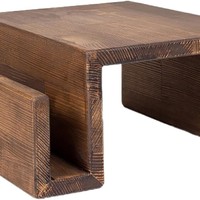 Table d'appoint en bois de pin artisanale, simple et fonctionnelle, pour canapé – Vente en gros