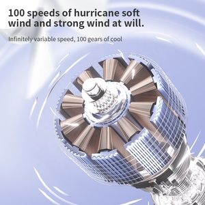 Nouveau Ventilateur Portable Mini Turbo 2026 pour Voyage et Extérieur, Refroidissement par Air, 100 Vitesses, Affichage LED, 3600mAh, Rechargeable USB - Product Image 5