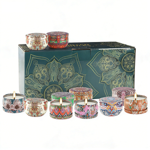 Caja de embalaje para velas, diseño personalizado de lujo para presentación de velas aromáticas de soja de marca. - Product Image 1