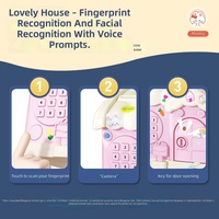 Cadeau d'anniversaire créatif pour enfants, tirelire en forme de petite maison, jouet pour déposer et retirer de l'argent, tirelire mignonne de dessin animé