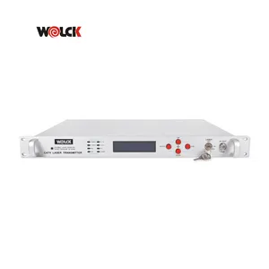 Wolck 1550nm 20km Optical Internal External Modulation 20db FTTH Cable RF CATV Transmitter