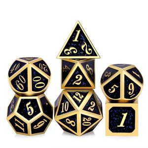 Metal D&D <b>Dice</b> Set Solid Brass Alloy RPG Gaming Polyhedral for Dungeons & Dragons Tabletop Game - Product Image 1