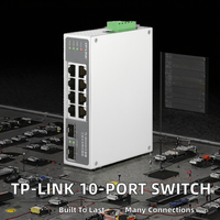 Switch Industrial TP-LINK TL-SG2206R de Grado Industrial con 4 Puertos Eléctricos Gigabit y 2 Puertos Ópticos Gigabit, Red de Anillo ERPS