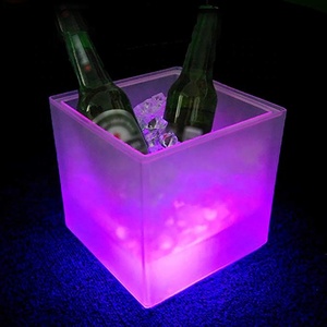 Seau à glace en acrylique MARTINI ERISTOFF <span class=keywords><strong>Bombay</strong></span> Sapphire Dewar's Grey Goose avec lumière LED, pour boissons et vin, seau à glace coloré - Product Image 4
