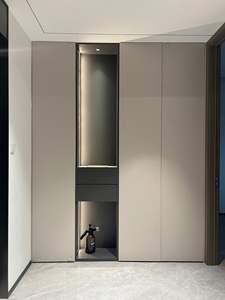 Zapatero de Madera de Estilo Moderno Personalizado con Luz LED para Interiores y Exteriores, Sala de Estar, Dormitorio, Entrada, Almacenamiento - Product Image 5