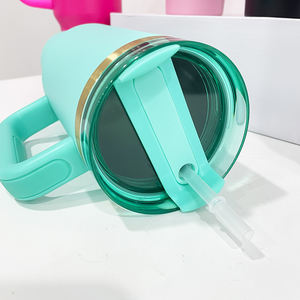 แก้วน้ำชุบทอง40ออนซ์สำหรับการปรับแต่งการออกแบบใดๆที่คุณต้องการเคลือบมากาโรนชุบทอง40ออนซ์สีชมพูสีม่วง - Product Image 5