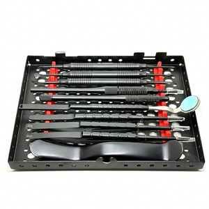 Kit d'instruments dentaires manuels de base en acier inoxydable de haute qualité, ensemble de micro-chirurgie orale, équipement de chirurgie parodontale CE Argent - Product Image 2