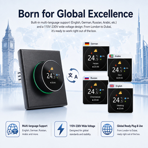 <span class=keywords><strong>Thermostat</strong></span> <span class=keywords><strong>Connecté</strong></span> Tuya à Bouton pour Chauffage au Sol, Contrôleur Programmable Wi-Fi pour Chauffage à Eau - Product Image 4