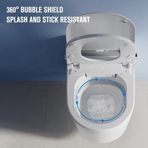 Inodoro Inteligente Suspendido sin Borde con Sifón en <span class=keywords><strong>P</strong></span> Autolimpiable Montado en la Pared WC Bidé Automático - Product Image 3