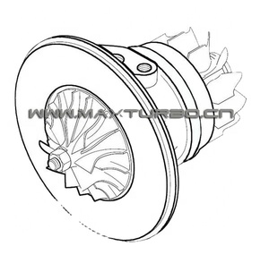 Turbocompresseur chra/core assembly/cartouche GT2260V/ 791044E/ 7791044F/ 7791046F/Ga rrett BMVV 1984-06 X5 3.0L avec <span class=keywords><strong>moteur</strong></span> <span class=keywords><strong>M57TU</strong></span> - Product Image 1