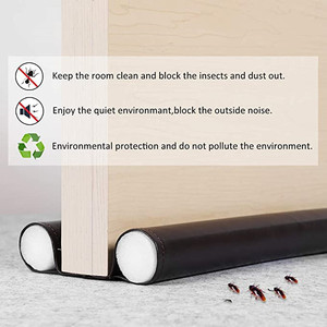 JYD Guarnizione per Porta da 37 Pollici Rimovibile <span class=keywords><strong>e</strong></span> Lavabile, Isolante Acustico, Paraspifferi Regolabile, Sigillante per Fondo Porta - Product Image 6