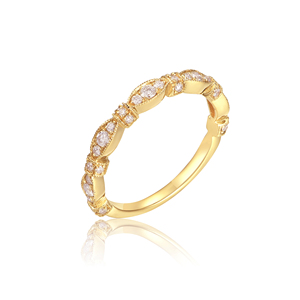 แหวนเงินแท้สั่งทำพิเศษ ทองคำแท้ 10K/14K/18K ประดับเพชร CVD คุณภาพ IGI VVS-VS ทรงบริลเลียนท์ สำหรับงานหมั้น งานเลี้ยง หรือแฟชั่นทั่วไป - Product Image 1