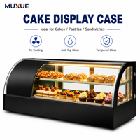 Réfrigérateur de comptoir commercial Muxue à température unique, refroidissement par air, pour présentation de sushis et gâteaux