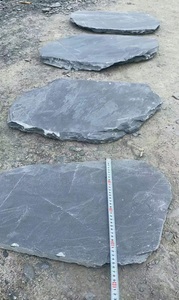 Đá Phiến Đen Tự Nhiên Lối Đi Ngoài Trời Lát Gạch Lát Sàn Thô Lớn Lát Đá Bậc Không Đều - Product Image 3