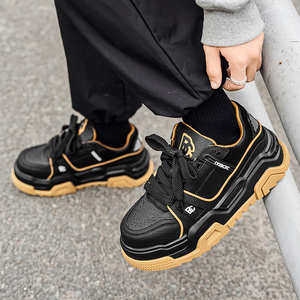 Top Quality New Designer Luxury <strong>Shoes</strong> <strong>Black</strong> White Men Fashion <strong>Leather</strong> Rubber Chunky Casual <strong>Shoes</strong> Designer Trainer <strong>Shoes</strong> Men - Product Image 6