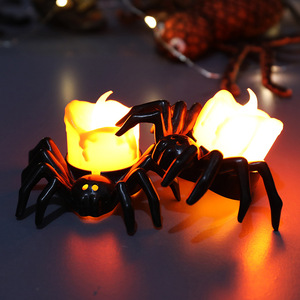 Decorazione di Halloween LED candele elettroniche forniture per feste Set up puntelli luce notturna ragno - Product Image 2