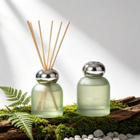 Bouteille diffuseur de parfum en verre sodocalcique de luxe, couleur personnalisée, 100ml/200ml, vide, sérigraphiée, pour marques de niche