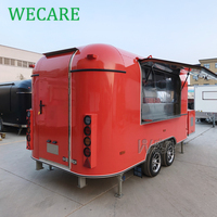 Remorque alimentaire WECARE entièrement équipée pour la vente de glaces, café, pâtisseries, pizzas, grillades, fast-food, bubble tea, avec cuisine complète