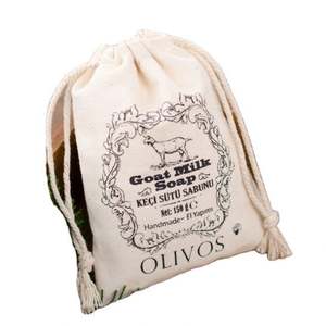 Sacs à cordon en tissu de coton écologiques personnalisés, logo imprimé sur mesure pour l'emballage des fruits et des aliments, utilisation dans l'industrie alimentaire - Product Image 1