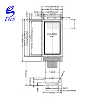 0,96-Zoll-OLED-Flüssigkristallbildschirm SH1107 Kleiner Bildschirm 64x128 Display Monochrom-Bildschirm IIC/SPI-Schnittstelle