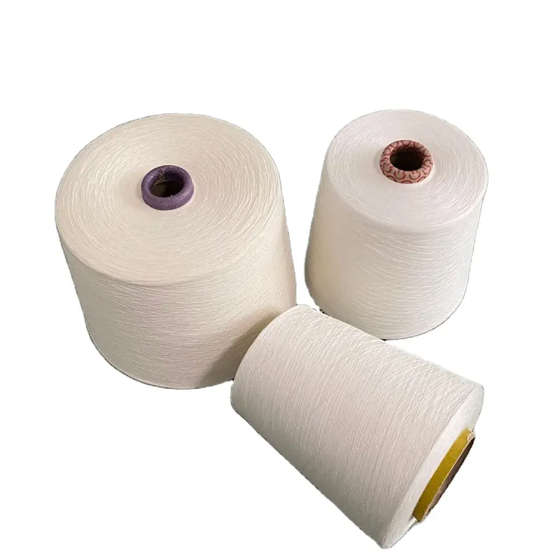 生のカードコンパクトオープンエンドリングスパン織り編み糸60S80s純粋な100% コーマ綿糸