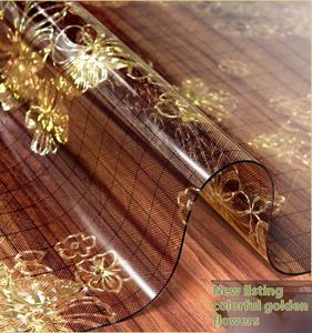 Tapis <span class=keywords><strong>de</strong></span> <span class=keywords><strong>table</strong></span> à manger en cristal transparent et moderne, nappe <span class=keywords><strong>de</strong></span> <span class=keywords><strong>table</strong></span> basse en verre PVC souple, <span class=keywords><strong>chemin</strong></span> <span class=keywords><strong>de</strong></span> <span class=keywords><strong>table</strong></span> anti-brûlure haute température - Product Image 2